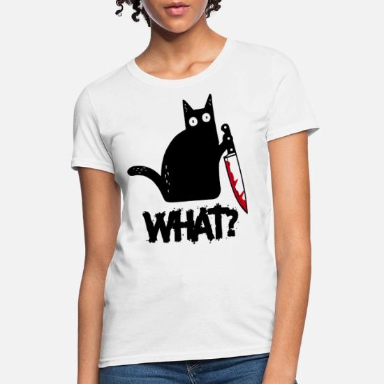 Cat What Murderous Black Cat With Knife 